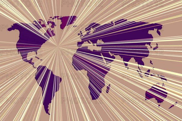 World map design. Earth with continents. Map of europe and america, Asia and Australia. Flat Earth map template for web site pattern, anual report, inphographics