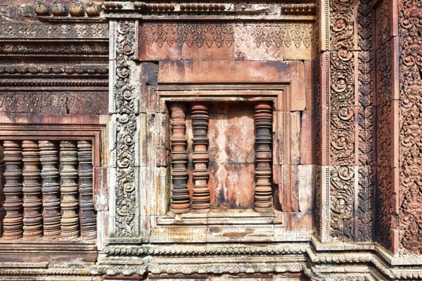Khmer culture at Banteai Srei temple. Siem Reap Cambodia