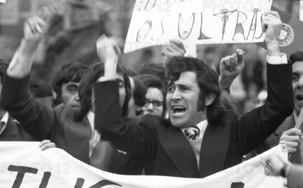 Portuguese in Dortmund and the Ruhr area demonstrated against the military junta in their country on 5 May 1974 and expressed their sympathy for the Carnation Revolution, which was supposed to lead their homeland into democracy, Germany, Europe