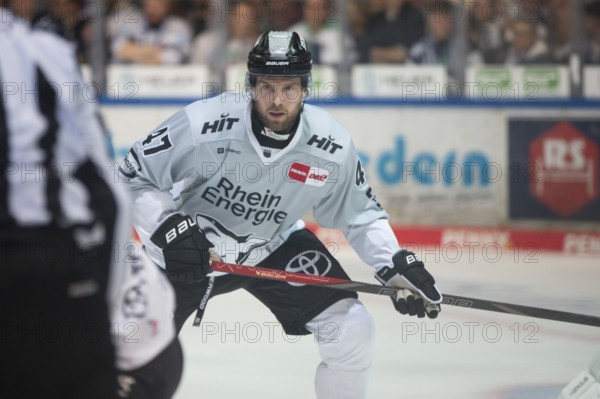 Balver Zinn Arena, Iserlohn, North Rhine-Westphalia, Veli-Matti Vittasmaeki (Koelner Haie, #47), PENNY DEL, Iserlohn Roosters-Kölner Haie on 20/10/2024 at the Balver Zinn Arena in Iserlohn Germany