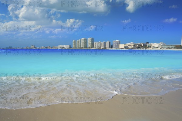 Cancun Forum beach Playa Gaviota Azul in Mexico at Hotel Zone