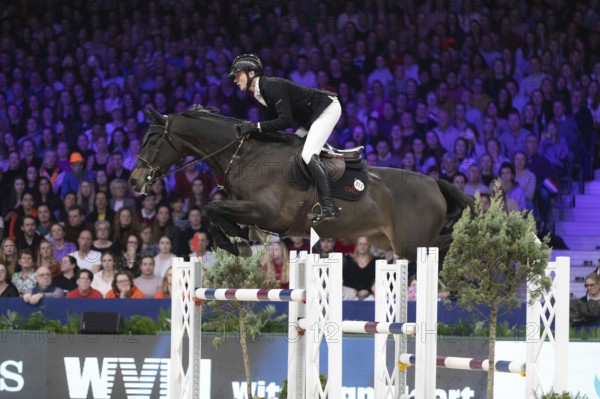Michael Duffy of Ireland competes in 1.60m FEI Jumping World Cup at Jumping Amsterdam in Amsterdam, The Netherlands, Europe