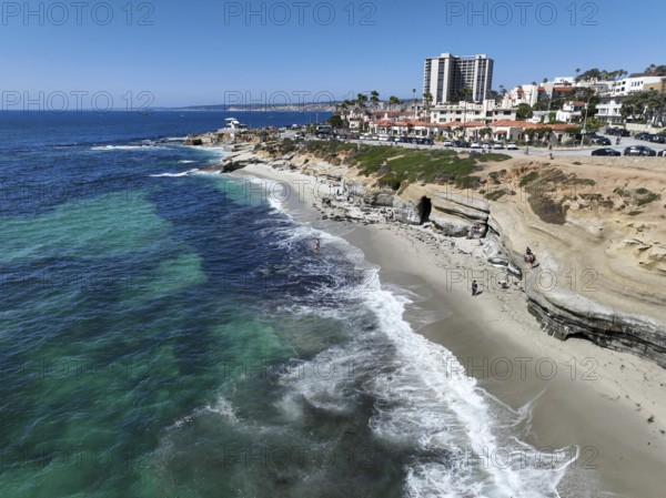 Aerial view of La Jolla cove and beach in San Diego California. travel destination in USA