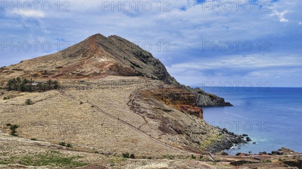 View of the Pico do Furado and the Casa Sardinha on the Ponta de São Lourenço in Madeira