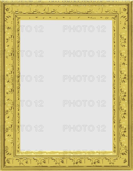 Vector gold frame