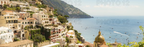 Amalfi Coast, Mediterranean Sea, Italy. Website Banner
