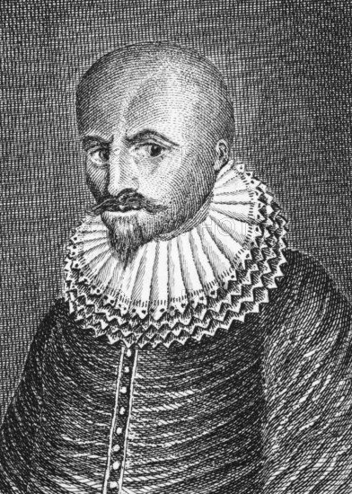 Anthony Weldon (1583-1648) on engraving from the 1700s. English courtier and politician. Engraved by Bulfinch and published in 1779 by R.Godfrey