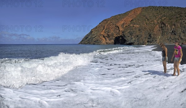 Footbath on the beach of Vallehermoso, La Gomera