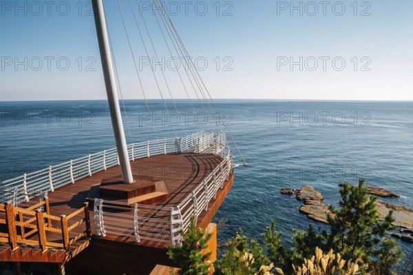 Haeoreum observatory and sea in Pohang, Korea