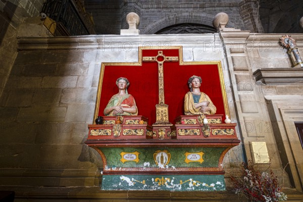 Reliquary bust of Santa Justa and Santa Rufina, 16th century, church of Santa María de la Asunción, Navarrete, La Rioja, Spain, Europe