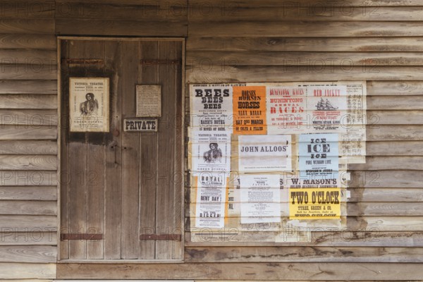 SOVEREIGN HILL, AUSTRALIA, April 17: Sovereign Hill is an open air museum recreating the atmosphere of a gold rush town in Ballarat, Australia on April 17th 2023