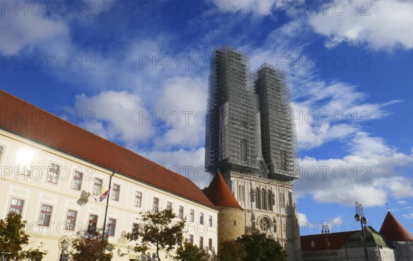 Kaptol and cathedral in Zagreb