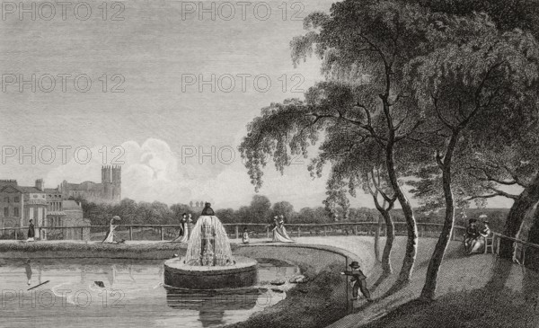 View of Westminster taken from Greenpark, London, England, 1807