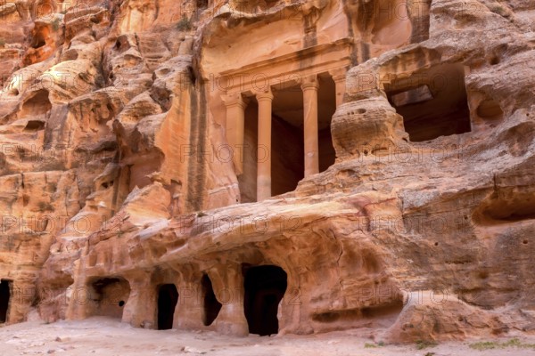 Wadi Musa, Jordan Triclinium at Little Petra, Siq al-Barid
