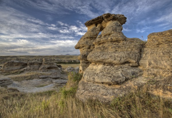 Hoodoo Badlands Alberta Canada Writing on Stone Park