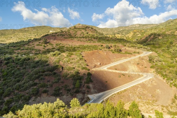 Beautiful View while hiking to Jebel Khmes, Morocco - The Highest peak in Talassemtane National Park in North Africa