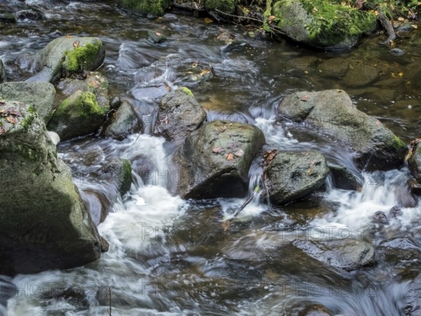 A stream with stones and flowing water. Experience the landscape in nature. Austria