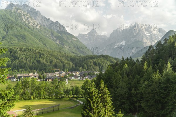 Mountain landscape next to Kranjska Gora in Slovenia