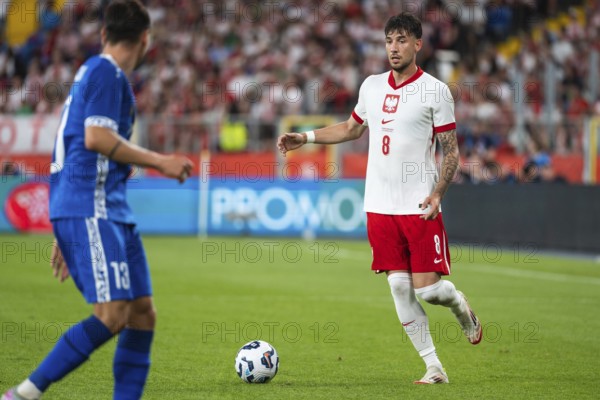 CHORZOW, POLAND - JUNE 6, 2025: Friendly match Poland - Moldova. In action Jakub Moder