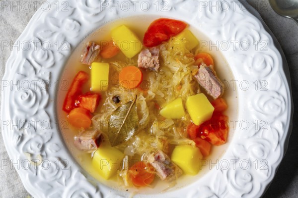 Kapusniak delicious Polish sauerkraut soup