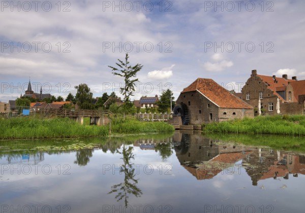 Watermill the Friedesse Molen in Neer along the Neerbeek river in the Dutch village Neer in the province Limburg