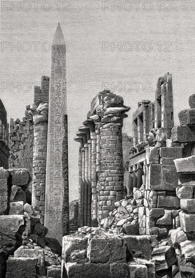 Karnak Temple Complex, near Luxor, Egypt, 19th century, Africa