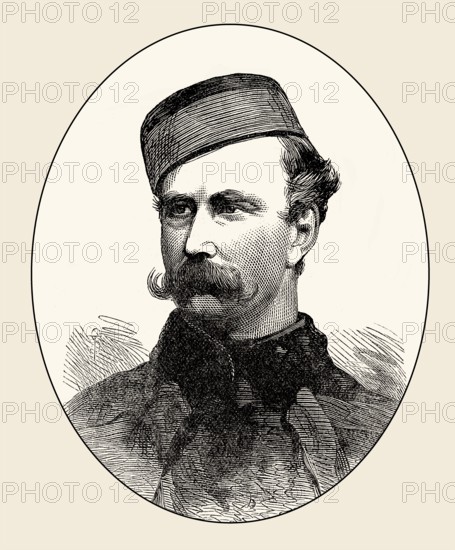 Major R J C Marter, King's Dragoon Guards, British-Zulu War, From British Battles on Land and Sea, by James Grant