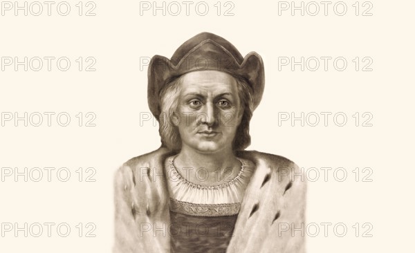 Christopher Columbus, 1451, 1506, Italian navigator, digitally optimized