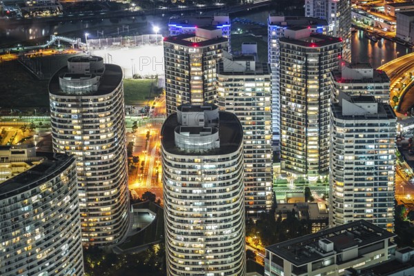 Night view seen from the Yokohama Landmark Tower. Shooting Location: Yokohama-city kanagawa prefecture