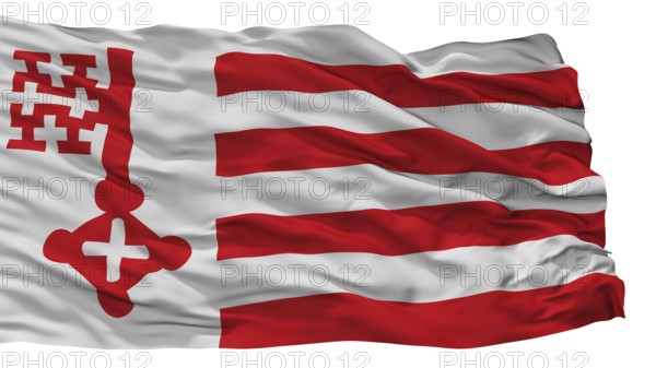 Soest City Flag, Country Germany, Isolated On White Background