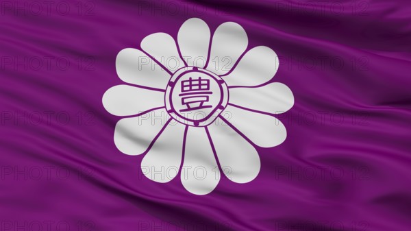 Toshima City Flag, Country Japan, Tokyo Prefecture, Closeup View