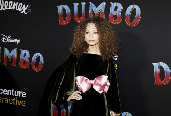 Nico Parker at the World premiere of 'Dumbo' held at the El Capitan Theatre in Hollywood, USA on March 11, 2019., Hollywood, California, USA, North America