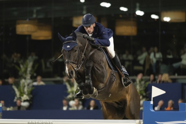 Daniel Deusser of Germany competes in 1.60m FEI Jumping World Cup at Jumping Amsterdam in Amsterdam, The Netherlands, Europe