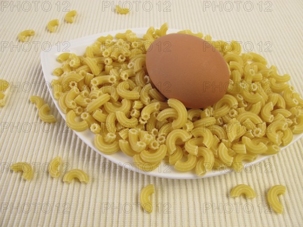 Egg noodles and an egg