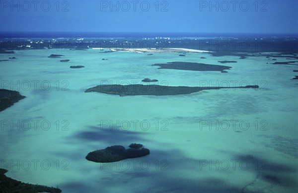 Aerial view Bahamas Island, Bahamas, Caribbean Sea, Caribbean, Central America