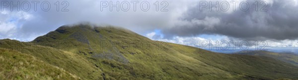 View of Ben Lomond, summit of Loch Lomond and the Trossachs National Park, Rowardennan, Scotland, Great Britain