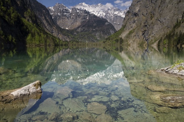Lake Obersee near Berchtesgaden in the German Alps