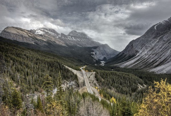 Scenic View Rocky mountains Alberta Canada Jasper Highway