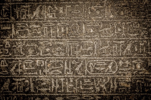 Ancient Egyptian hieroglyphics. Vintage background