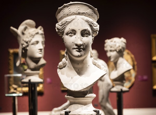 Bassano del Grappa, Italy, January 2023: antique sculpture by Antonio Canova, museum collection, Europe