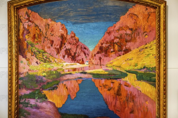 Torrent de Pareis, 1916, oil on canvas, Francisco Bernareggi, Mallorca, Balearic Islands, Spain, Europe