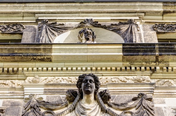 Detailes perspective of the Great Garden Palace Dresden in Germany