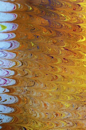 Abstract marbling art patterns in paint as background