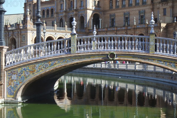Bridge at the Plaza de Espana in Seville