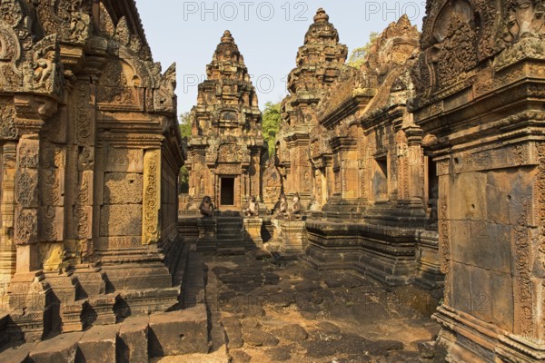 The temple complex of Banteay Srei in Cambodia