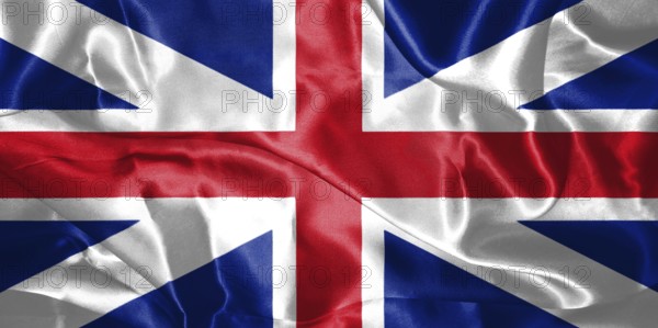 Great Britain Flag King's Colours. Civil and State Ensign 3D illustration