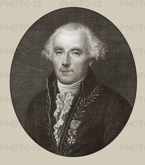Pierre-Simon Marquis de Laplace, 1749-1827, French physicist, astronomer and mathematician, digitally altered