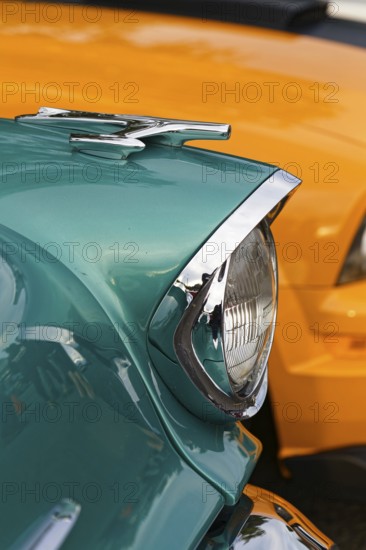 Automobile, car show, head light, custom made vintage car, Province of Quebec, Canada, North America