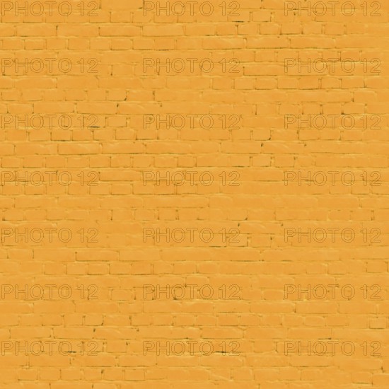 Uniform orange painted brick wall creating a vibrant backdrop.Belarus