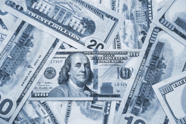 Money background with closeup of American Dollars